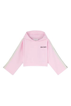 Light pink cropped hoodie PALM ANGELS KIDS | PGBD007S25FLE0013B10